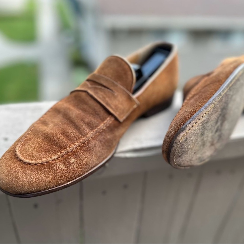 Magnanni Brown Suede Men's Loafers